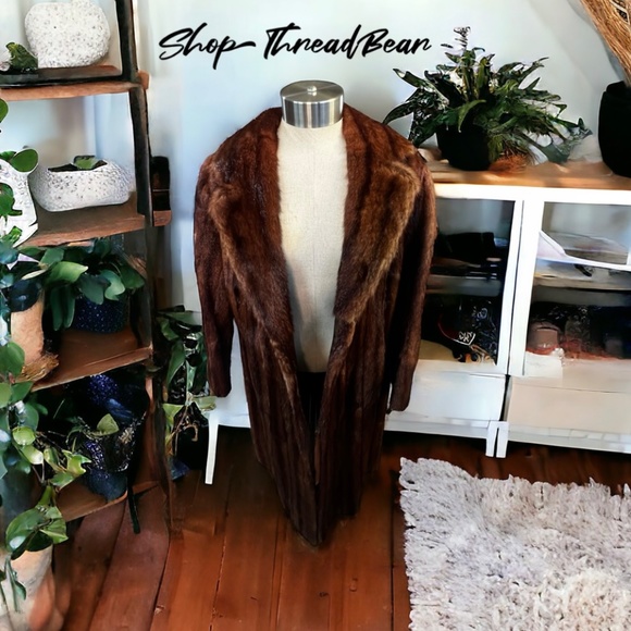 EUC. Rare! Penny Lane [Dupont] Brown Fur Coat | Boho VNTG. Lined Jacket | Medium - Picture 4 of 15